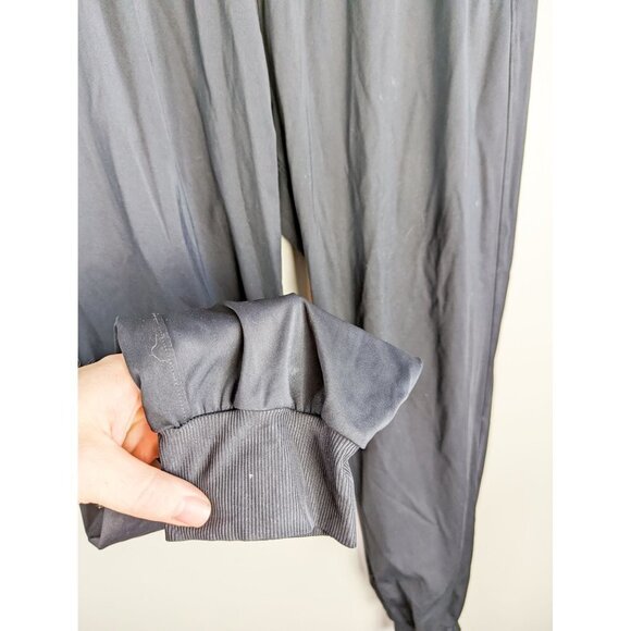 Black High Rise Athletic Active Joggers Large - Picture 3 of 9